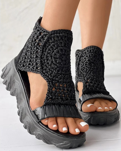 Mandala Knit Sandals