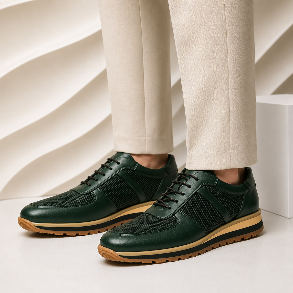 Chicago Cowhide Leather Sneakers
