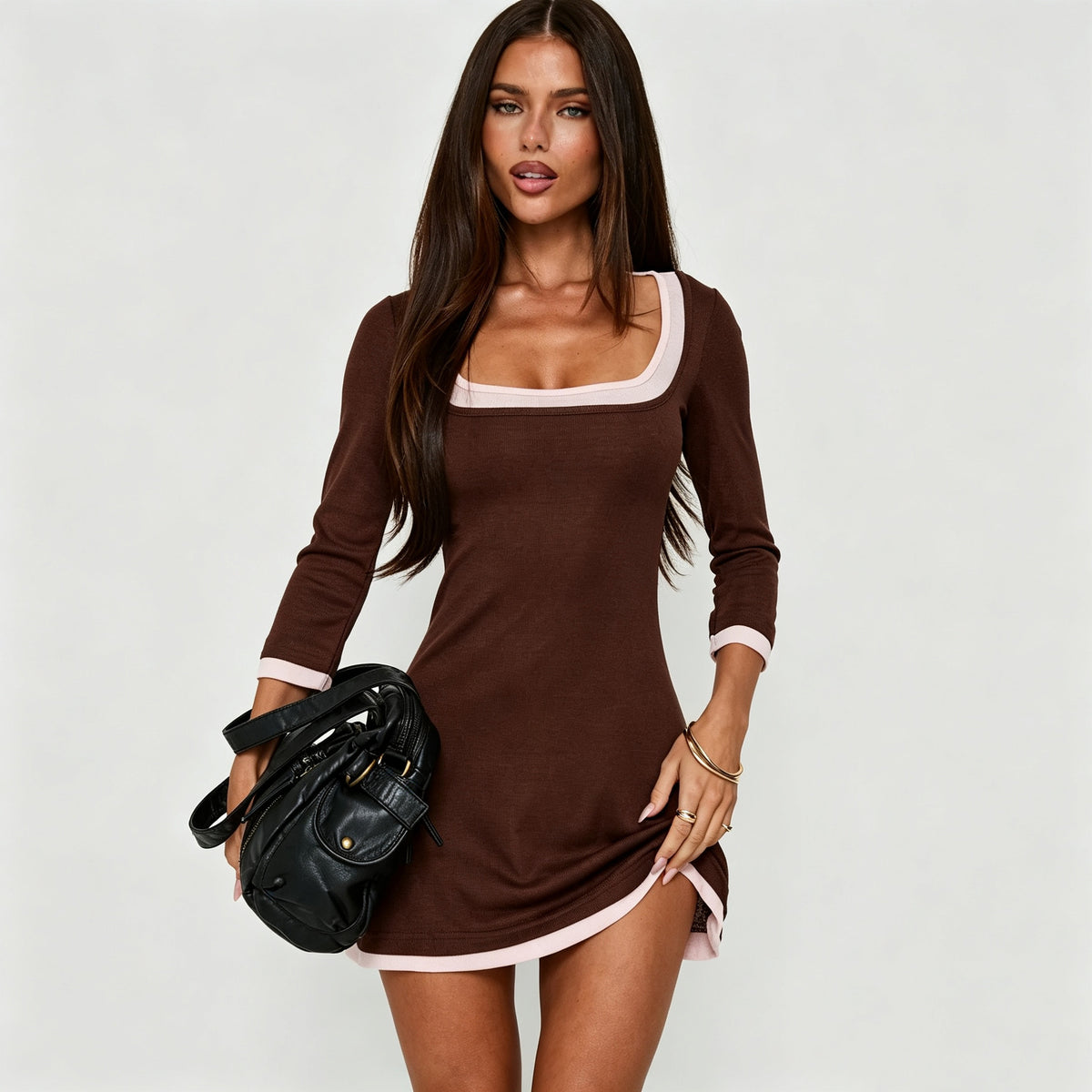 Mira long sleeve dress