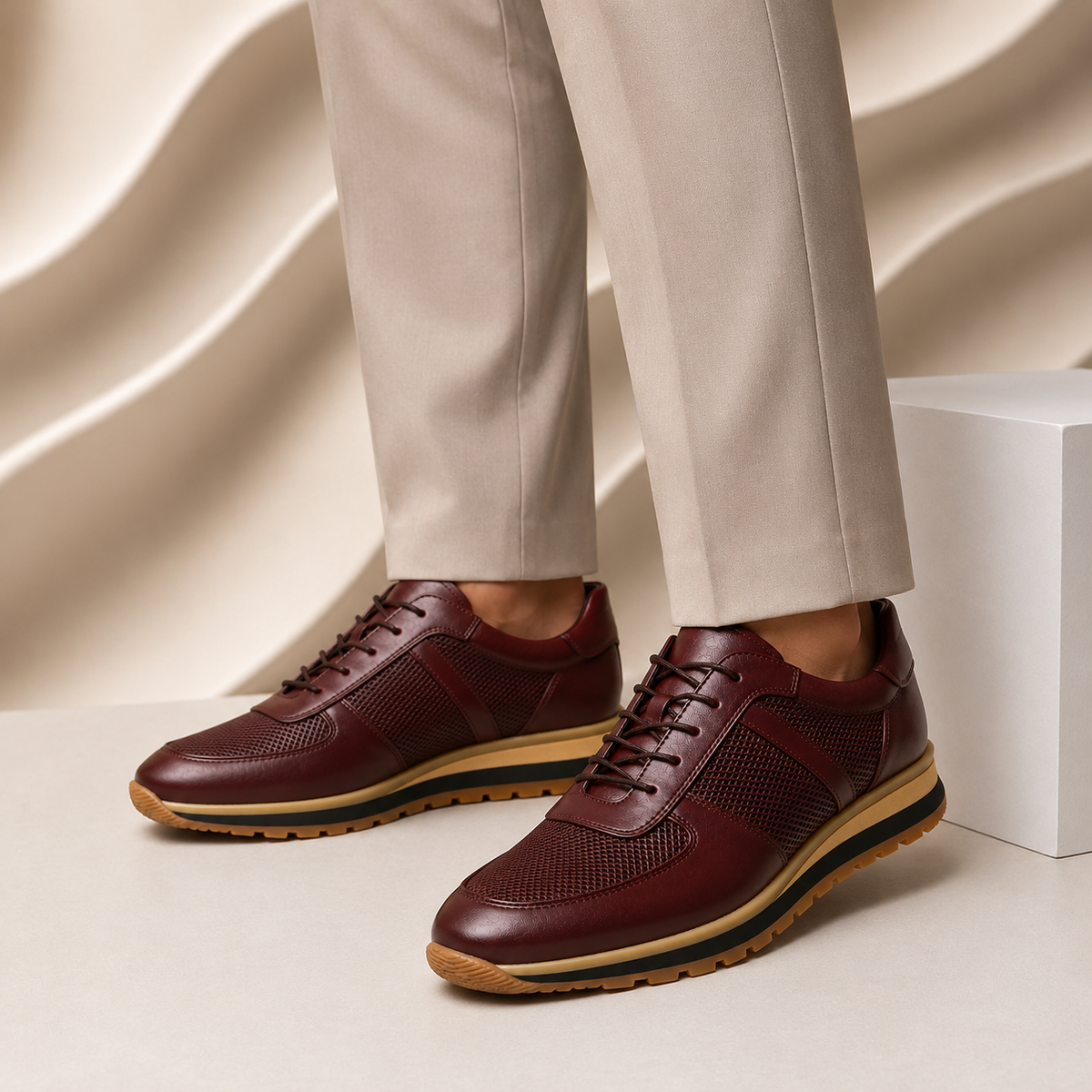 Chicago Cowhide Leather Sneakers