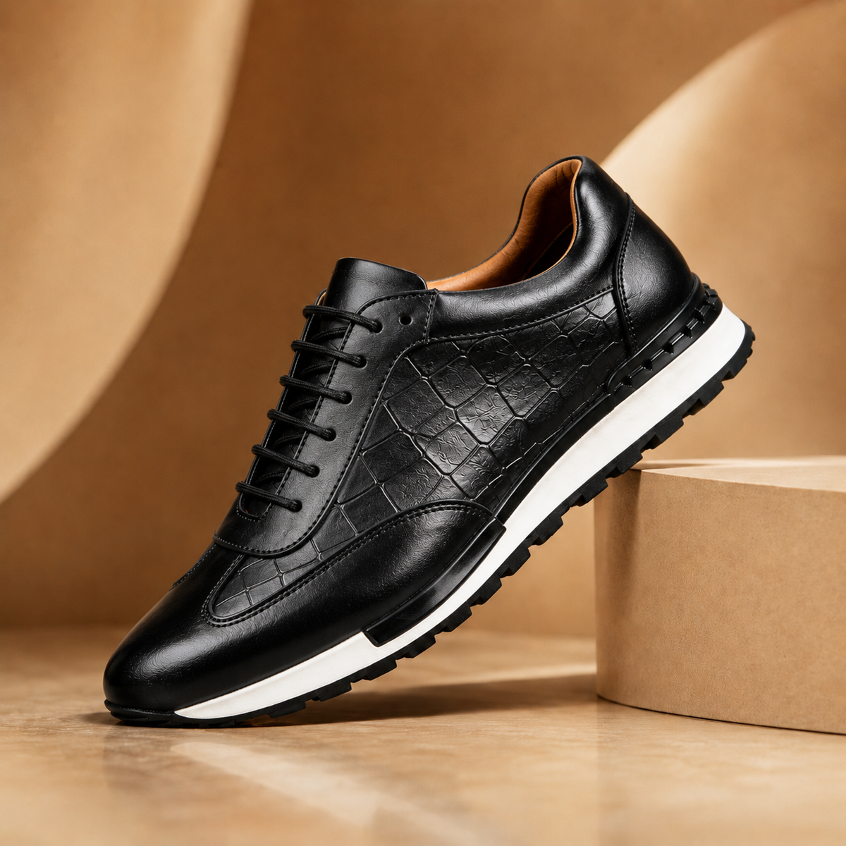 Zanetti Leather Sneakers
