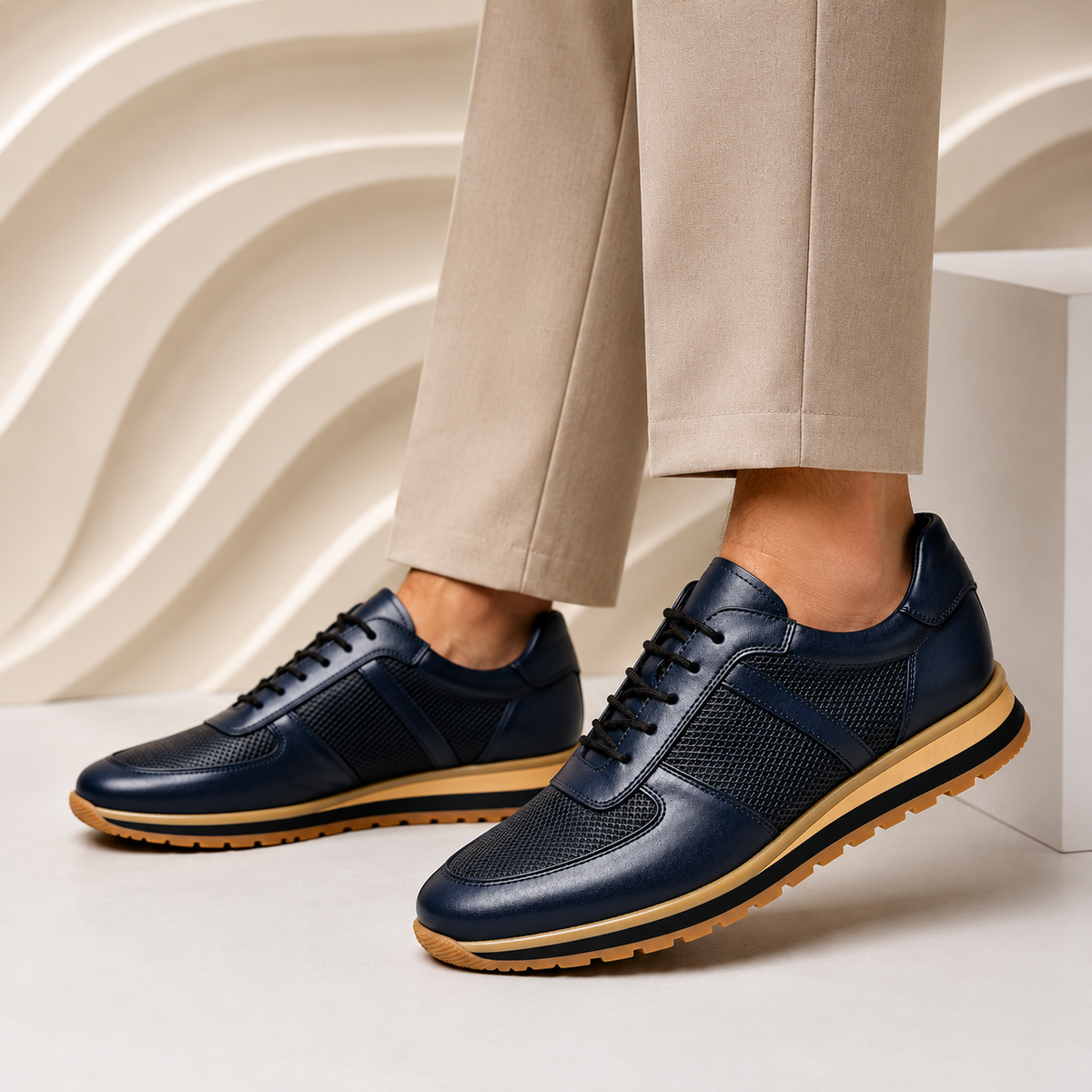 Chicago Cowhide Leather Sneakers
