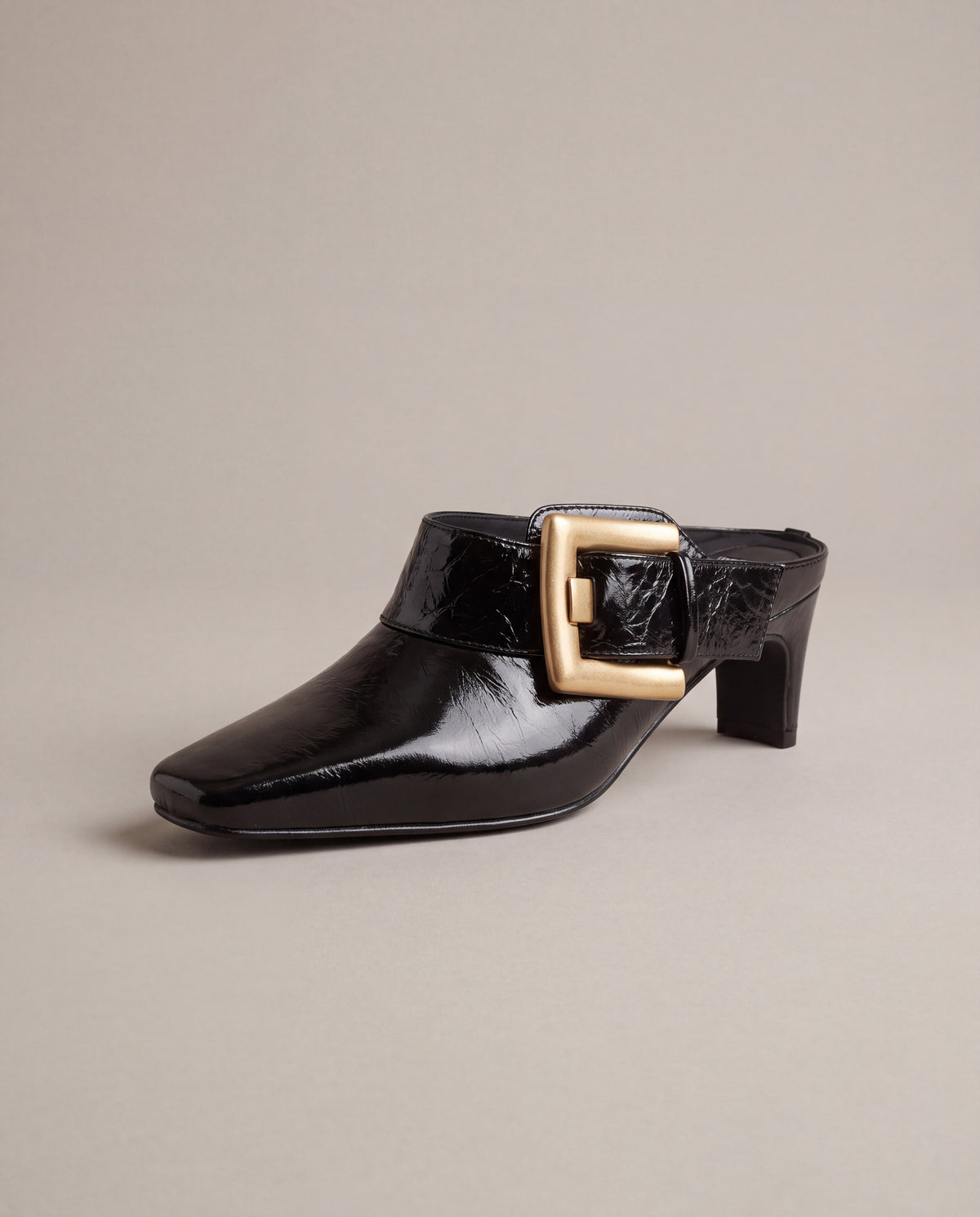 Betty Boo Buckle Accent Mule