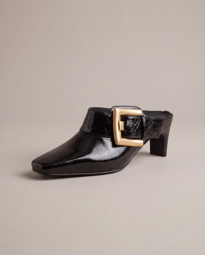 Betty Boo Buckle Accent Mule