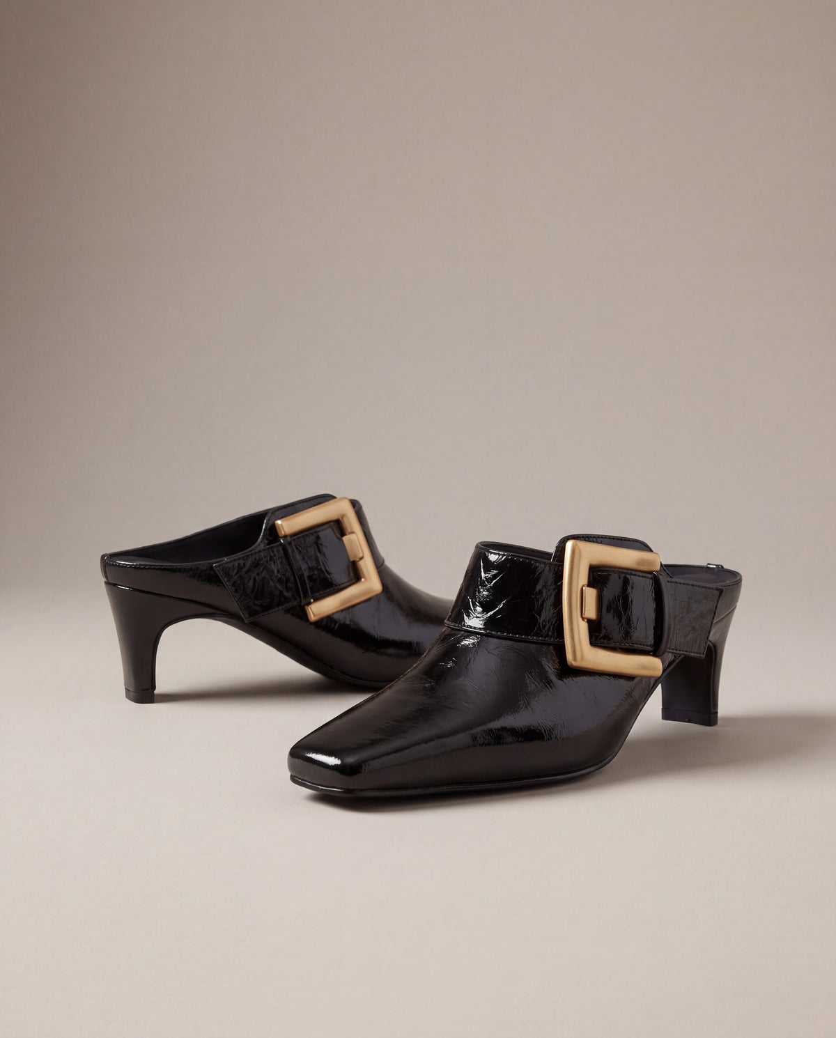 Betty Boo Buckle Accent Mule