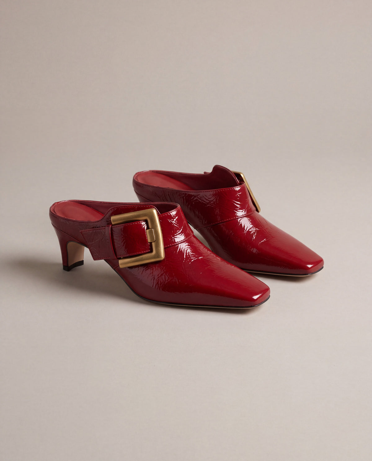 Betty Boo Buckle Accent Mule