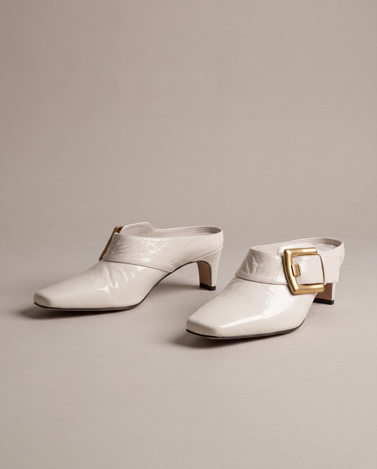 Betty Boo Buckle Accent Mule