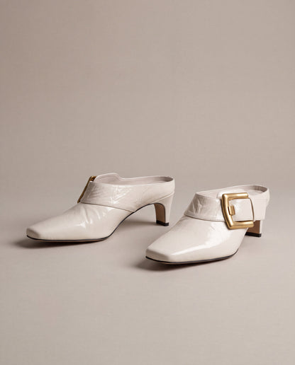 Betty Boo Buckle Accent Mule