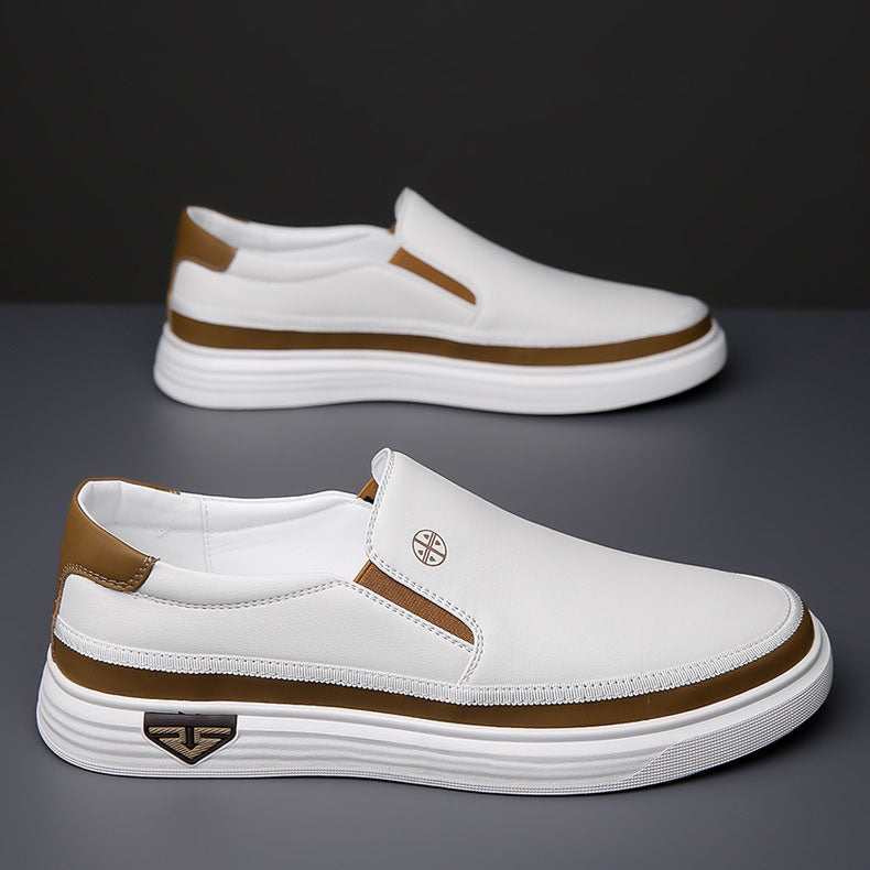 Vilente Leather Slip-Ons