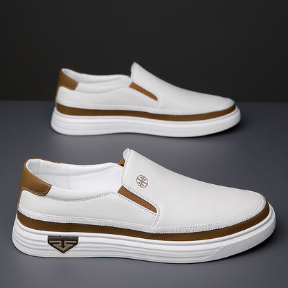 Vilente Leather Slip-Ons
