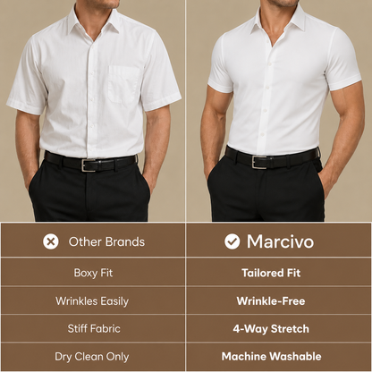 Sampson Tailored Fit Stretchy Dress Shirt
