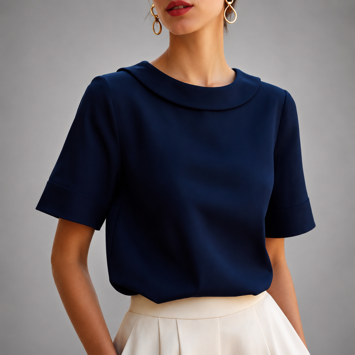 Milly Round Neck Blouse