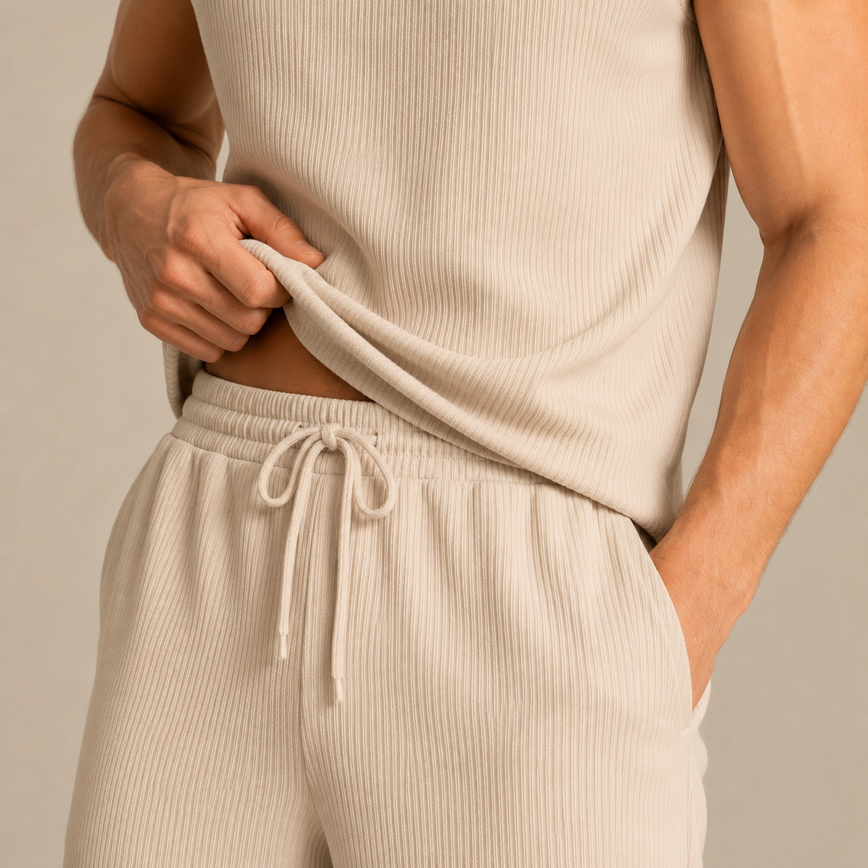 Euphoria Sleeveless Knit Comfort Set