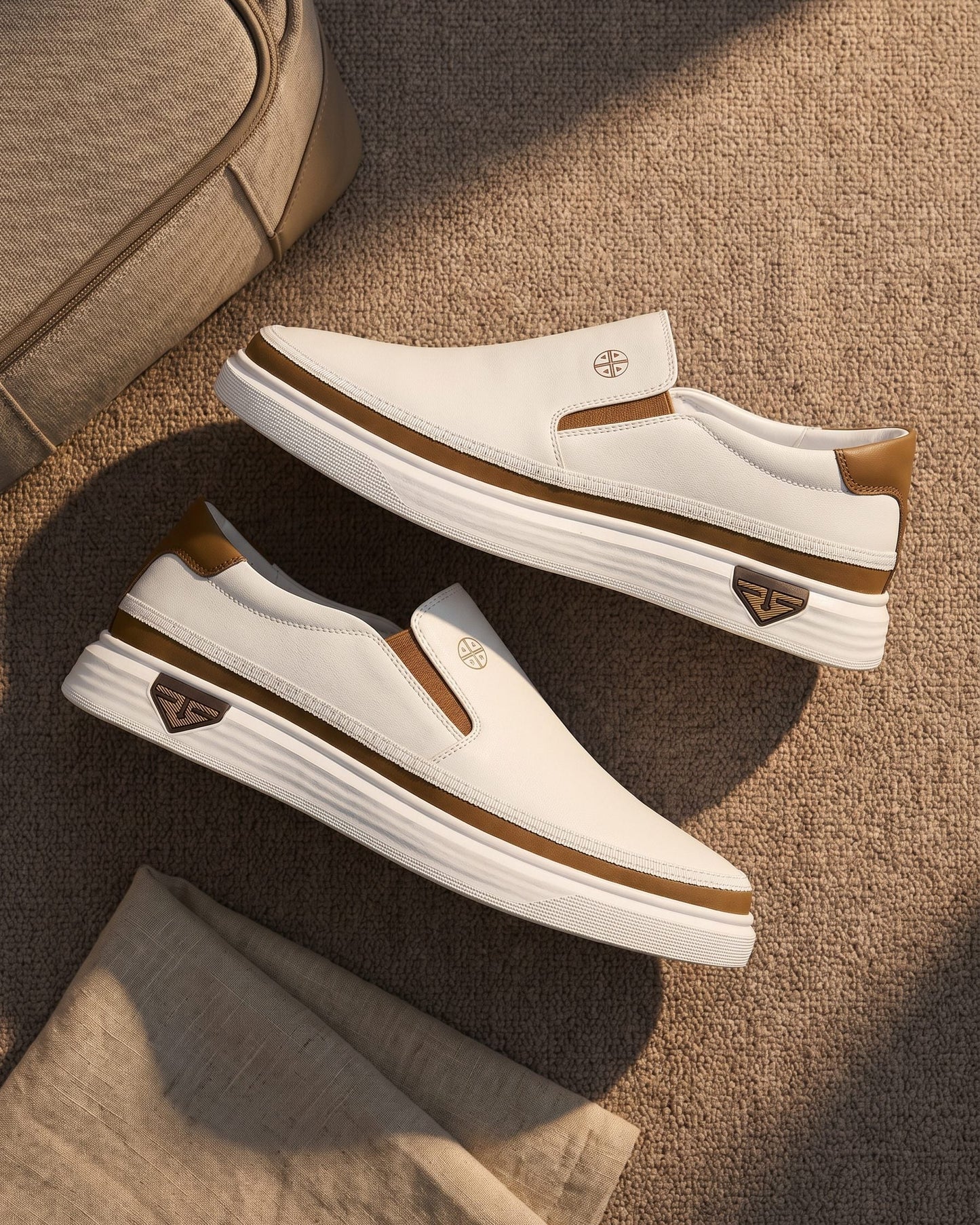Vilente Leather Slip-Ons