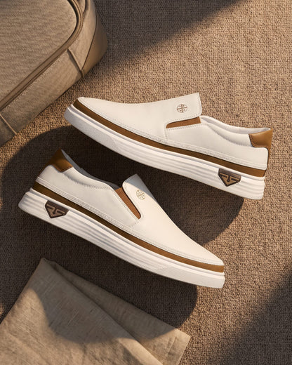 Vilente Leather Slip-Ons