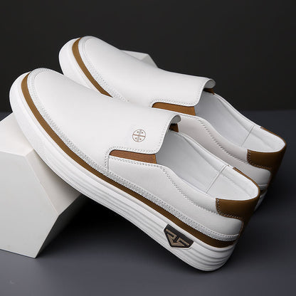 Vilente Leather Slip-Ons