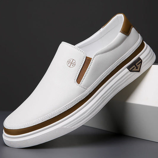 Vilente Leather Slip-Ons