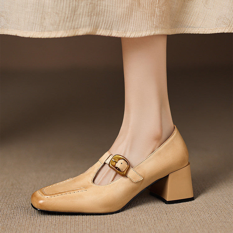 Monaco Genuine Leather Heels