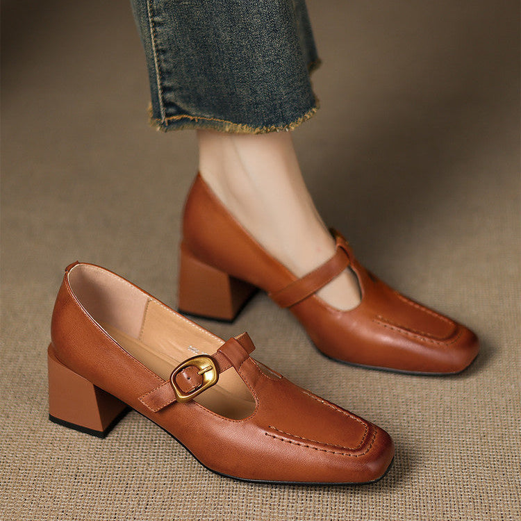 Monaco Genuine Leather Heels