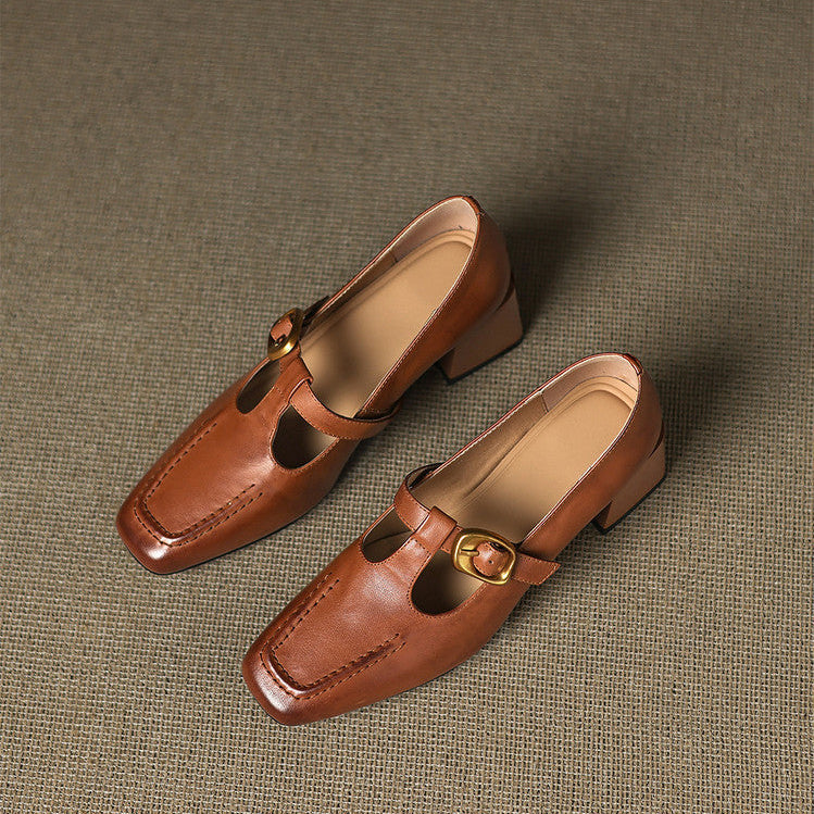Monaco Genuine Leather Heels