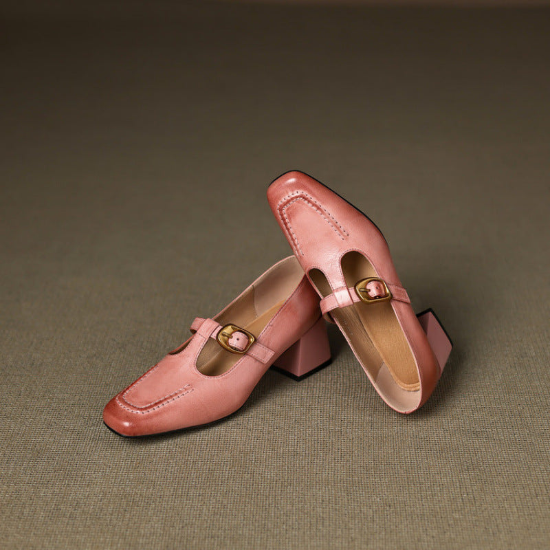 Monaco Genuine Leather Heels