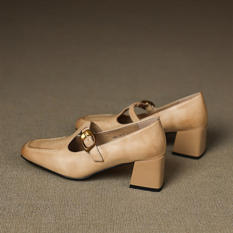 Monaco Genuine Leather Heels