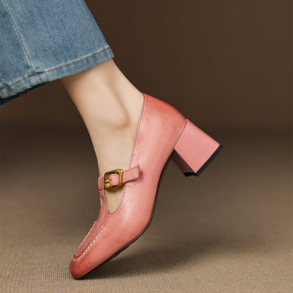 Monaco Genuine Leather Heels