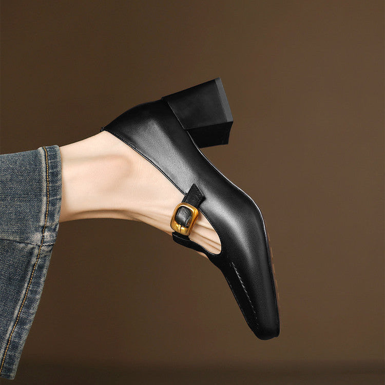 Monaco Genuine Leather Heels