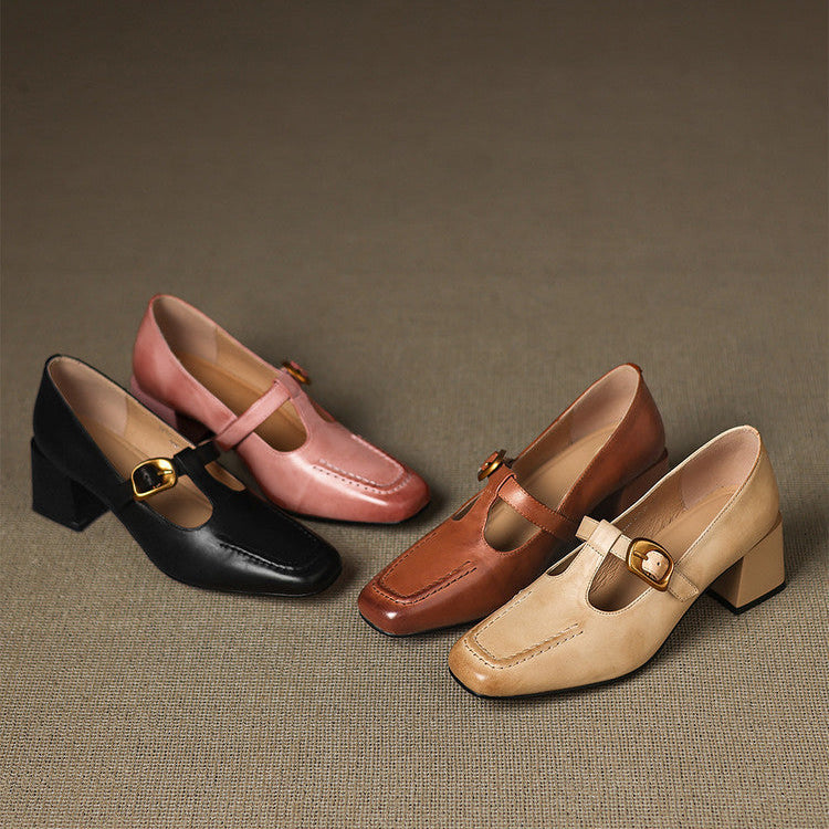 Monaco Genuine Leather Heels