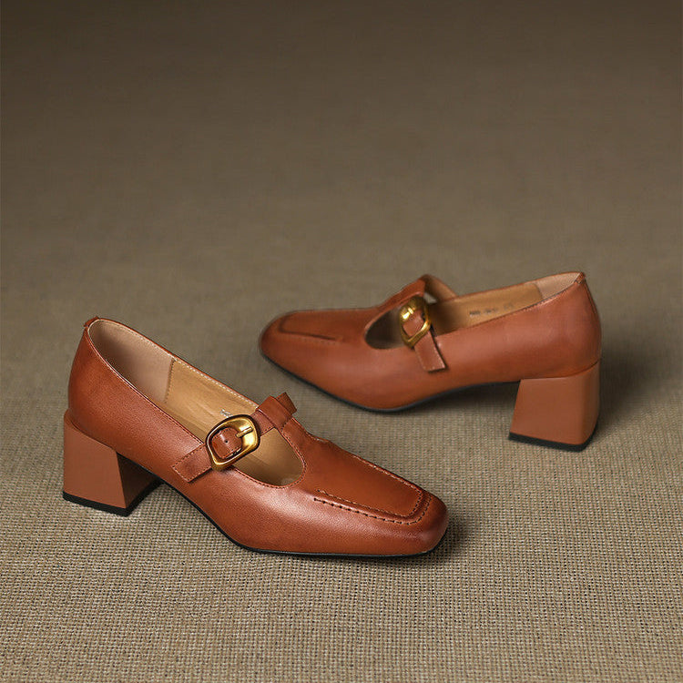 Monaco Genuine Leather Heels