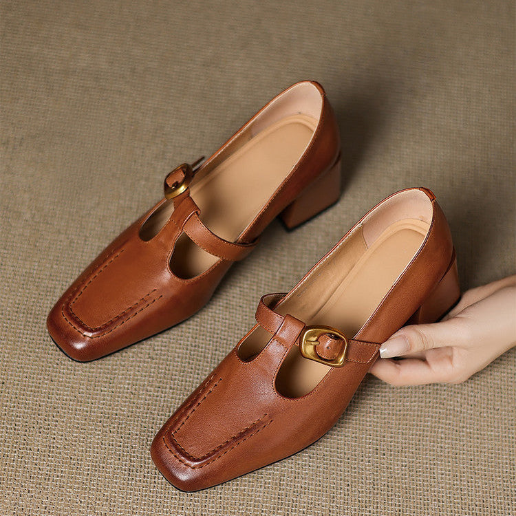 Monaco Genuine Leather Heels
