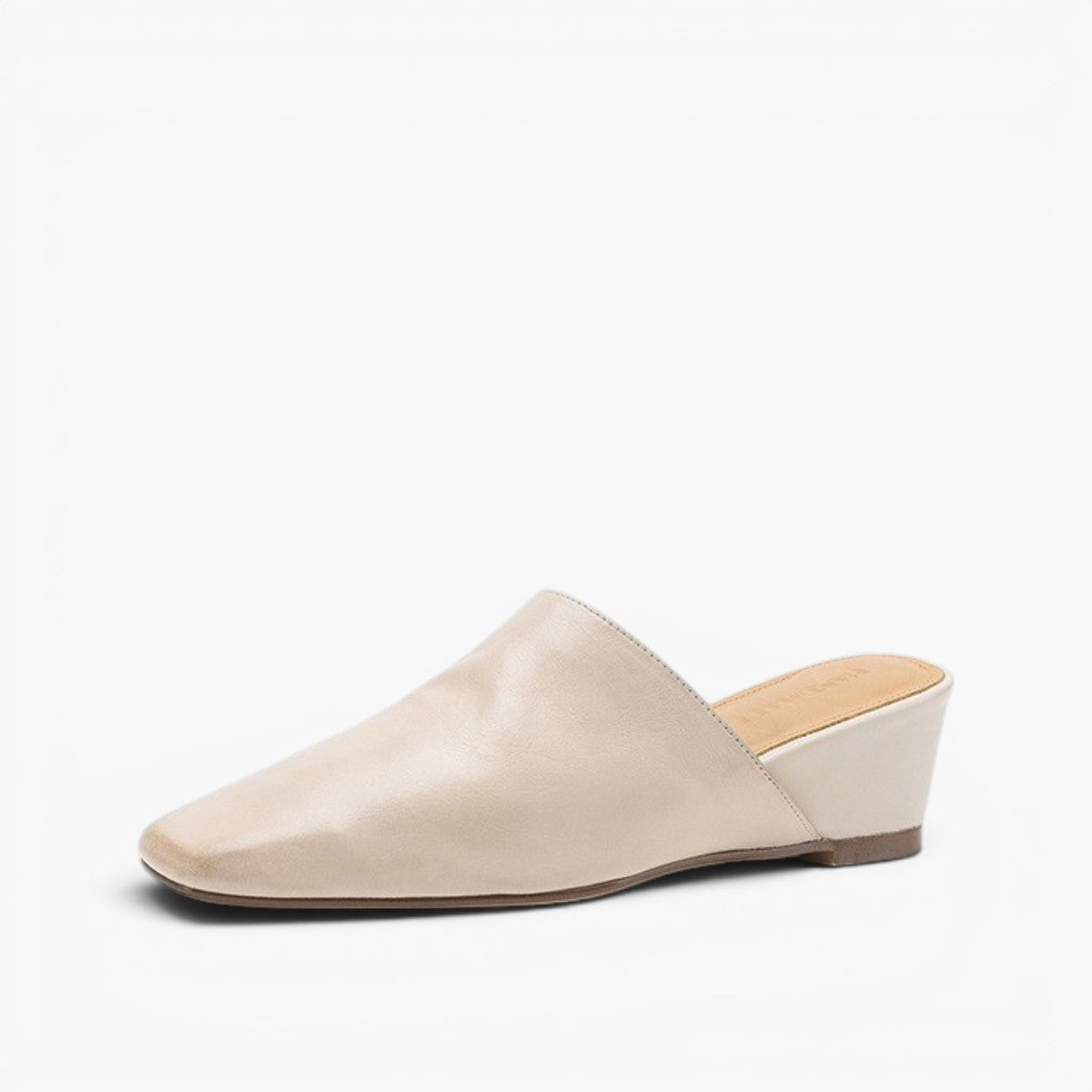 Viena Square-Toe Leather Mules