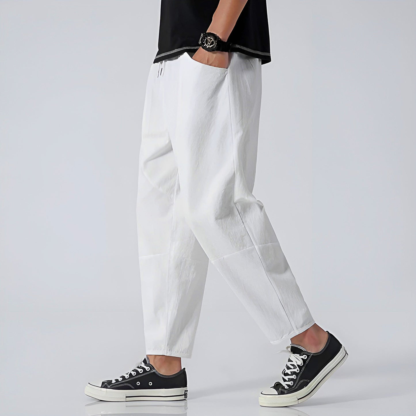 Easy Day Cropped Cotton Pants