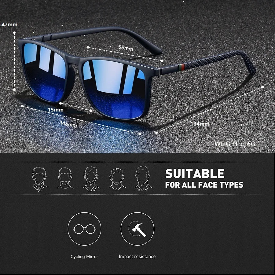 Zyko Polarized Square Sunglasses
