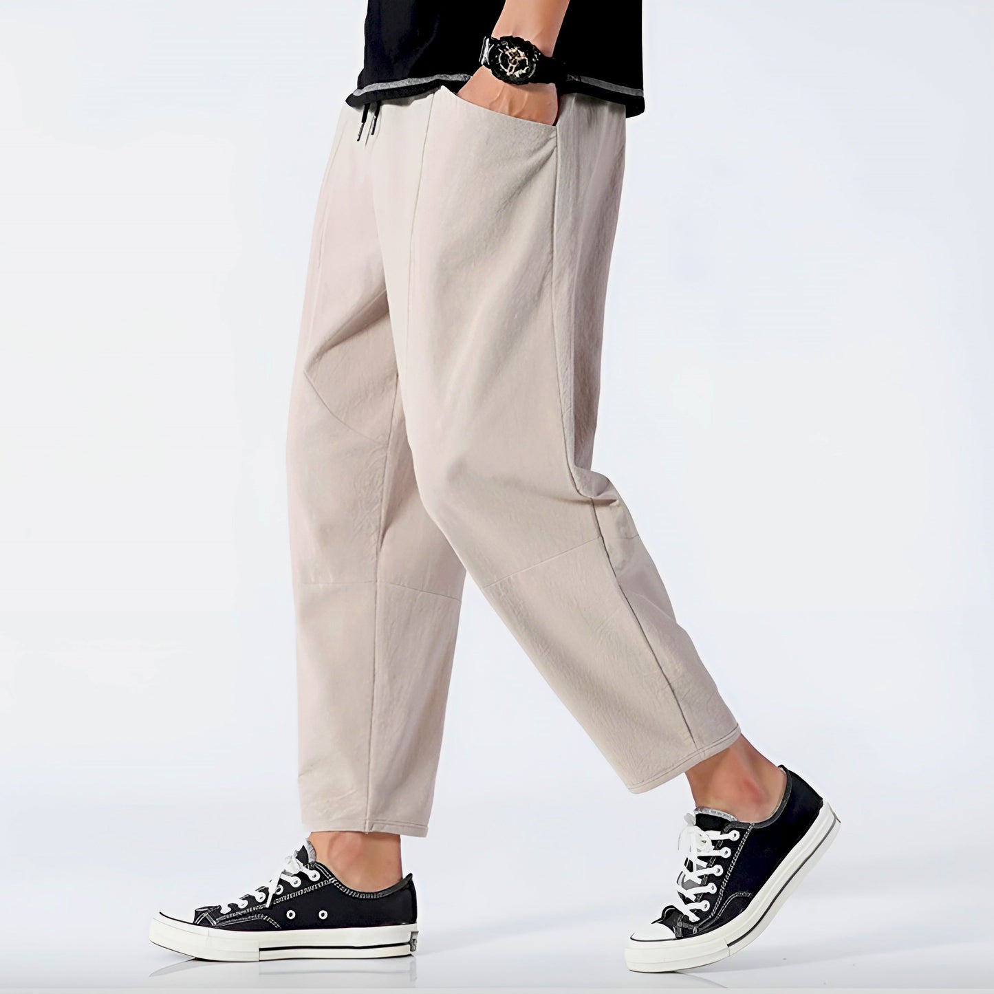 Easy Day Cropped Cotton Pants