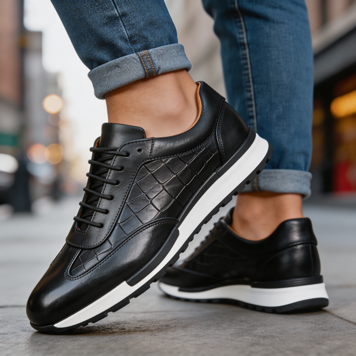 Zanetti Leather Sneakers