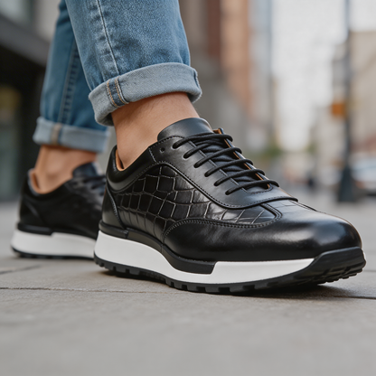 Zanetti Leather Sneakers