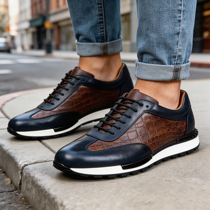 Zanetti Leather Sneakers
