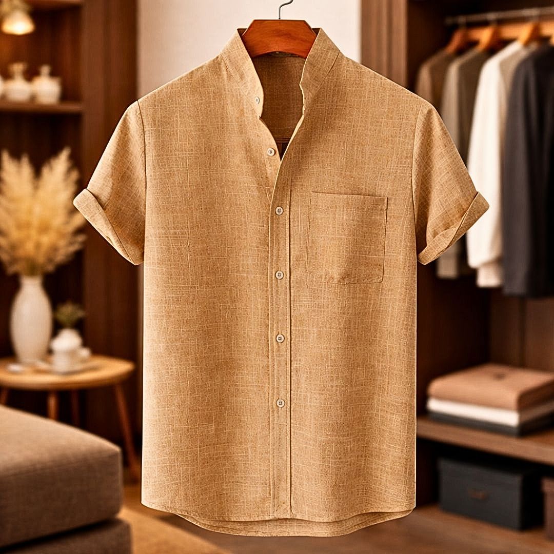 Teddy Linen Short Sleeve Shirt