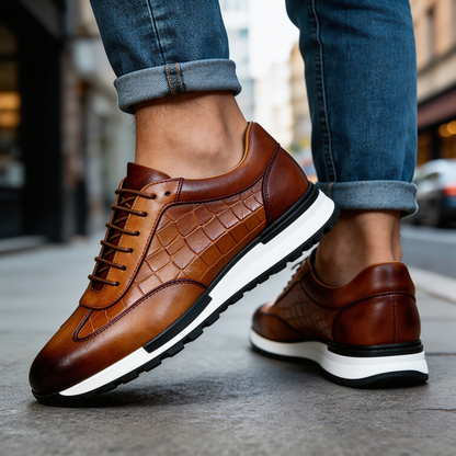 Zanetti Leather Sneakers