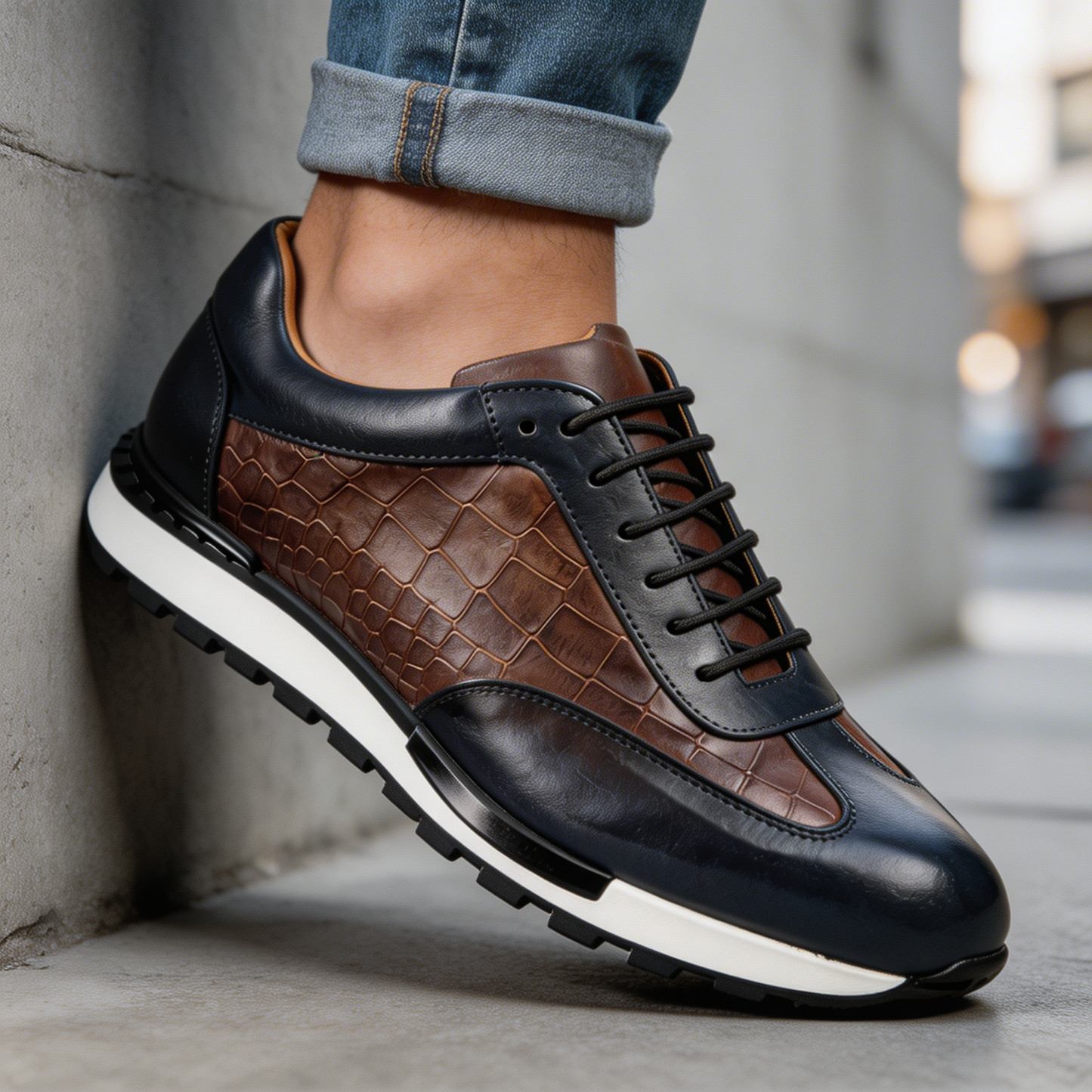 Zanetti Leather Sneakers