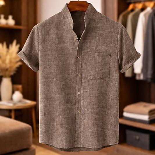 Teddy Linen Short Sleeve Shirt
