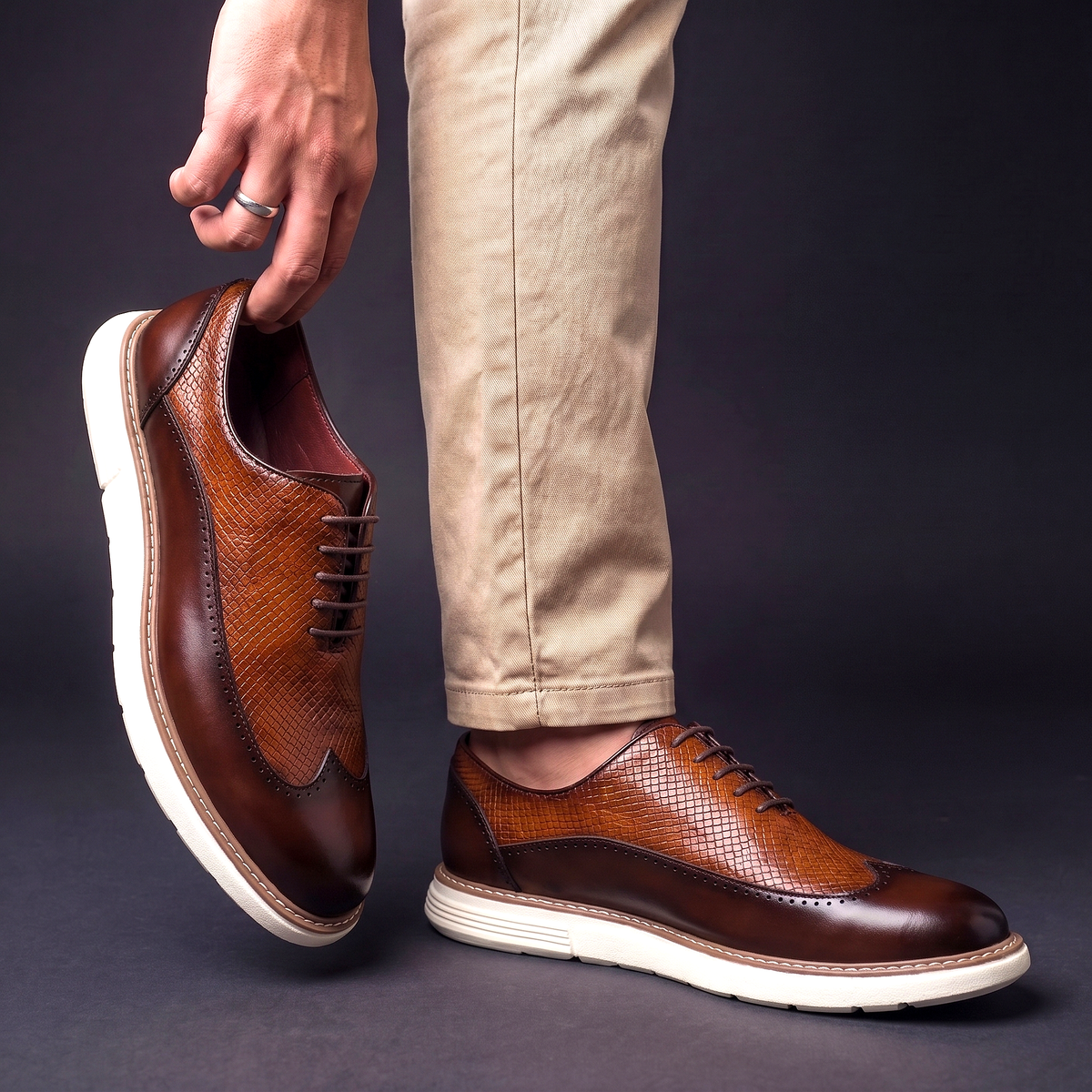Zega Leather Oxfords