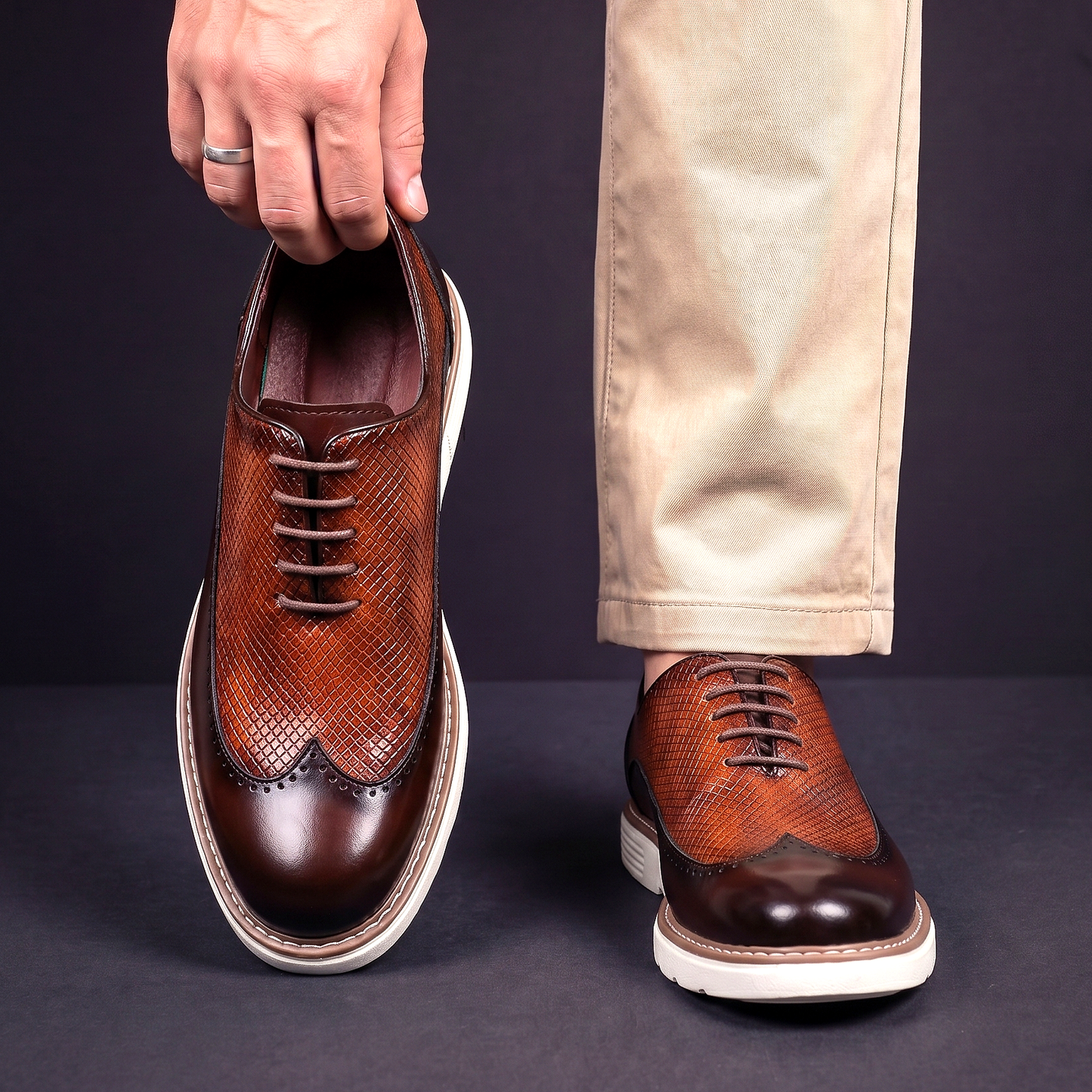 Zega Leather Oxfords
