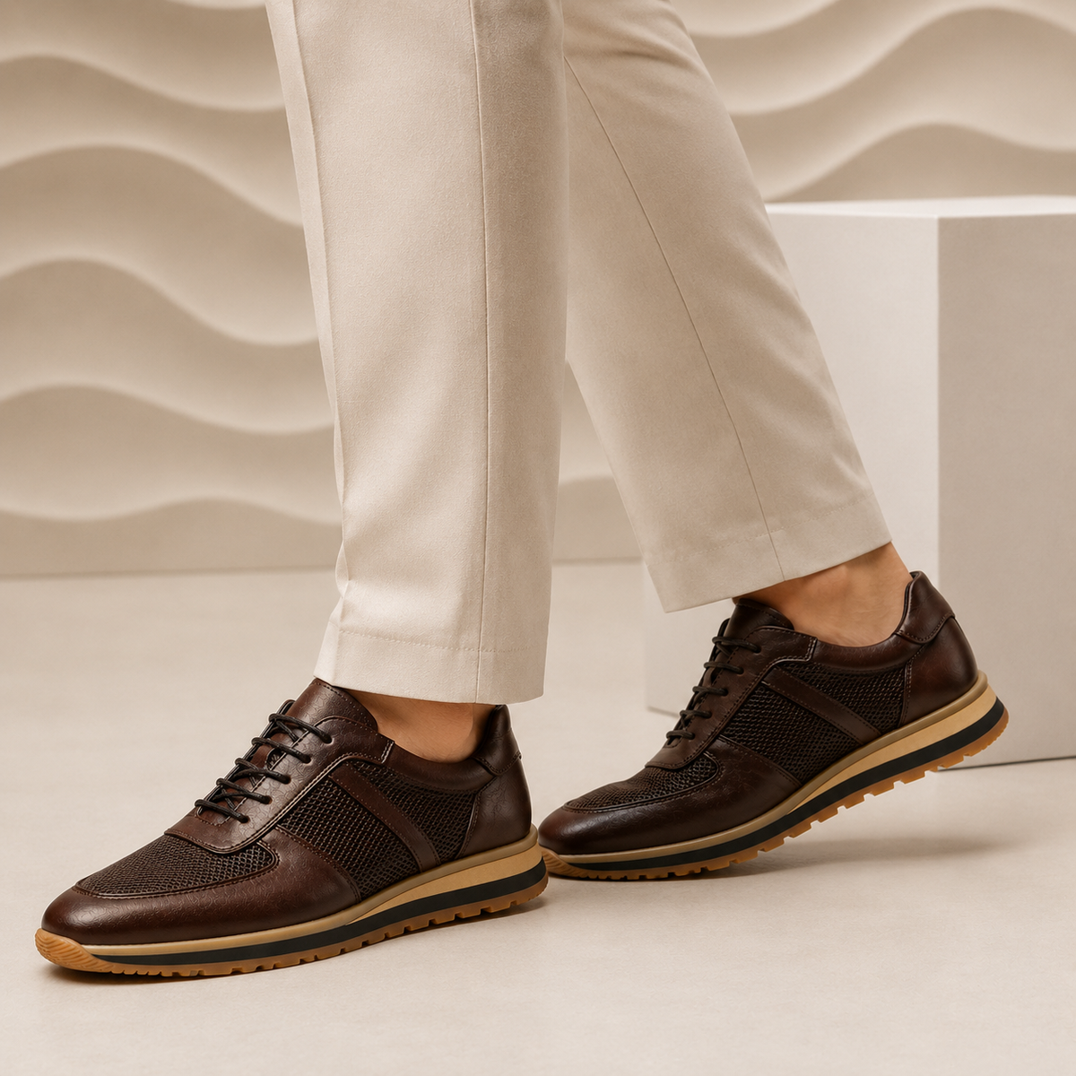 Chicago Cowhide Leather Sneakers