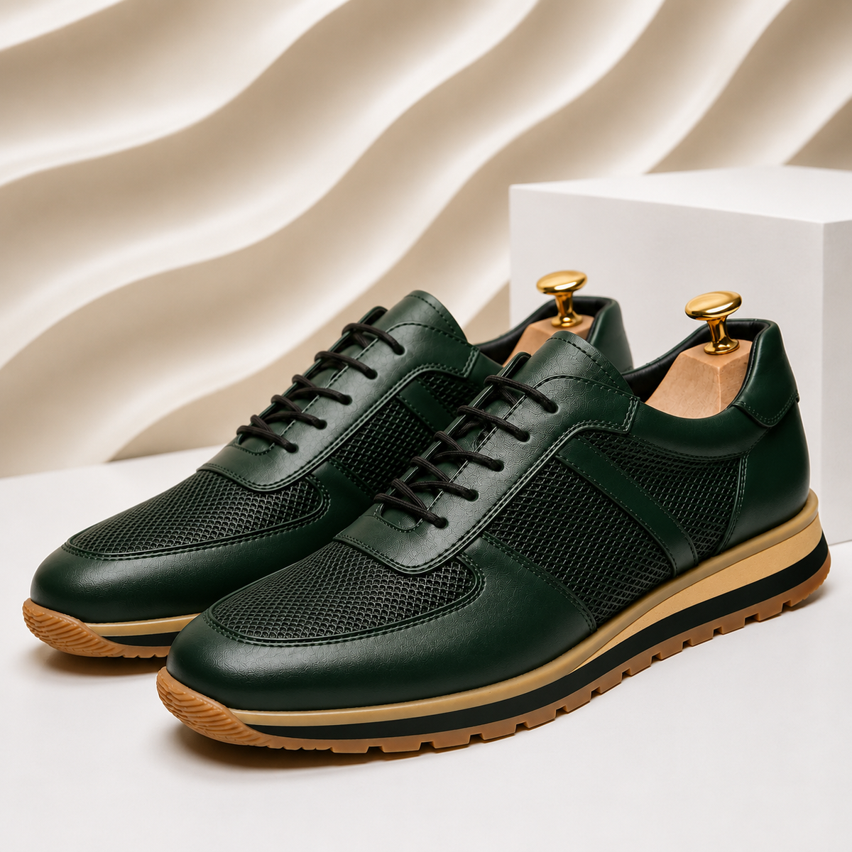 Chicago Cowhide Leather Sneakers