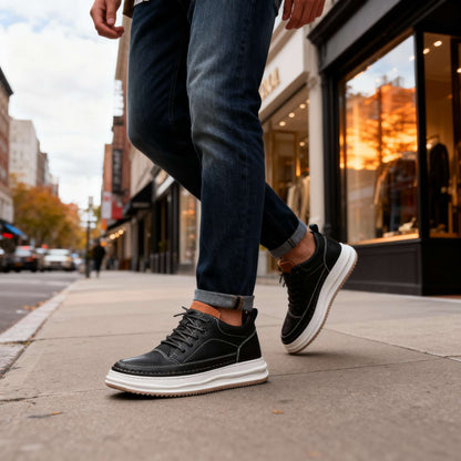 Leo Johnson Leather Sneakers