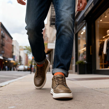 Leo Johnson Leather Sneakers