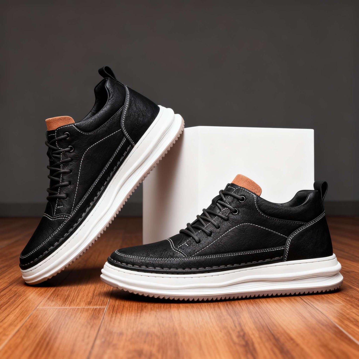 Leo Johnson Leather Sneakers