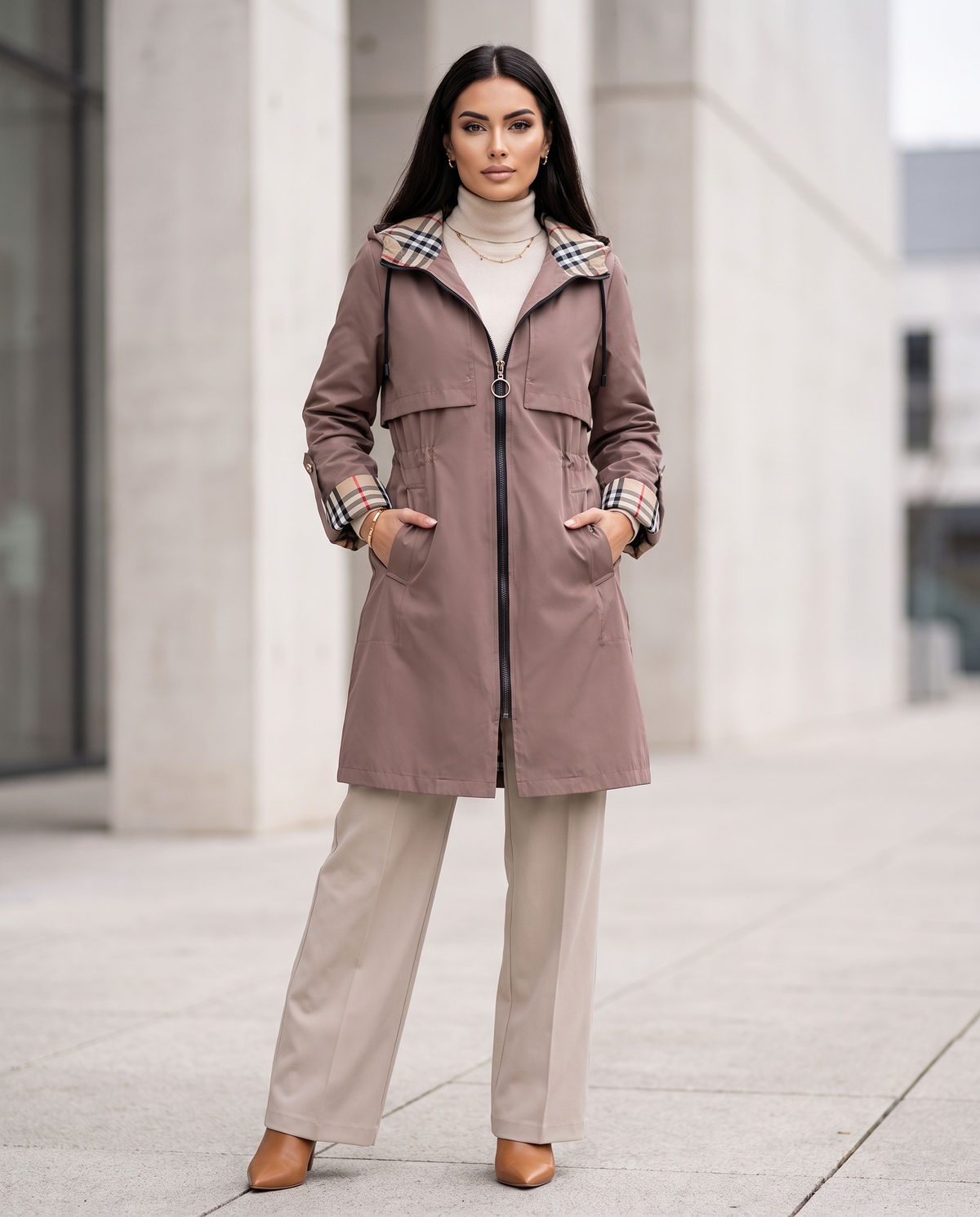 Orietta Waterproof & Windproof Zip Jacket